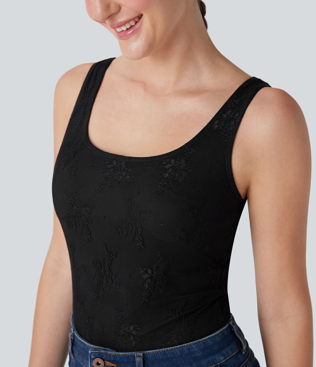 Body casual dentelle dos nu