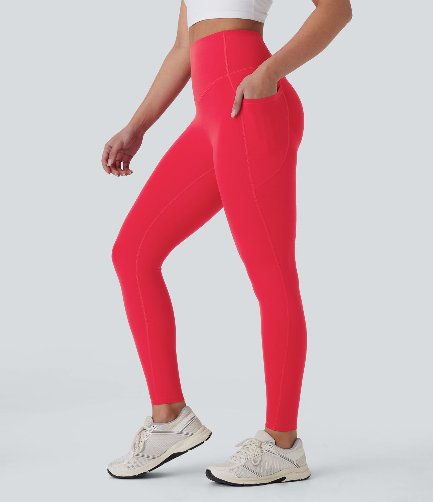 Legging d'entraînement gainant galbant taille haute avec poches Halara UltraSculpt™