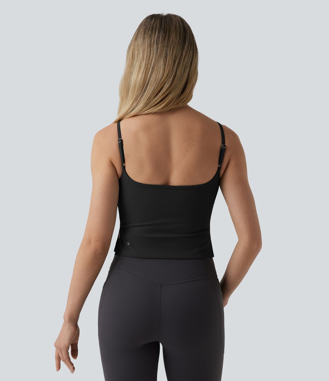 Débardeur de yoga dos ouvert avec fentes et bretelles ajustables SoftlyZero™ Plush