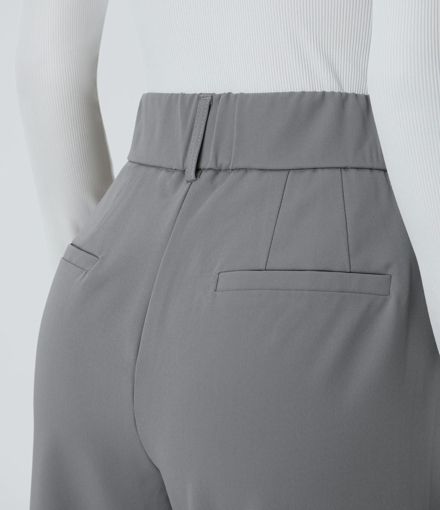 Pantalon tailleur Halara Flex™ fuselé uni, taille haute, avec poches