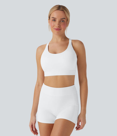 Brassière d'entraînement SpeedWave™ maintien moyen coques moulées perforée crochet ajustable séchage rapide E-G
