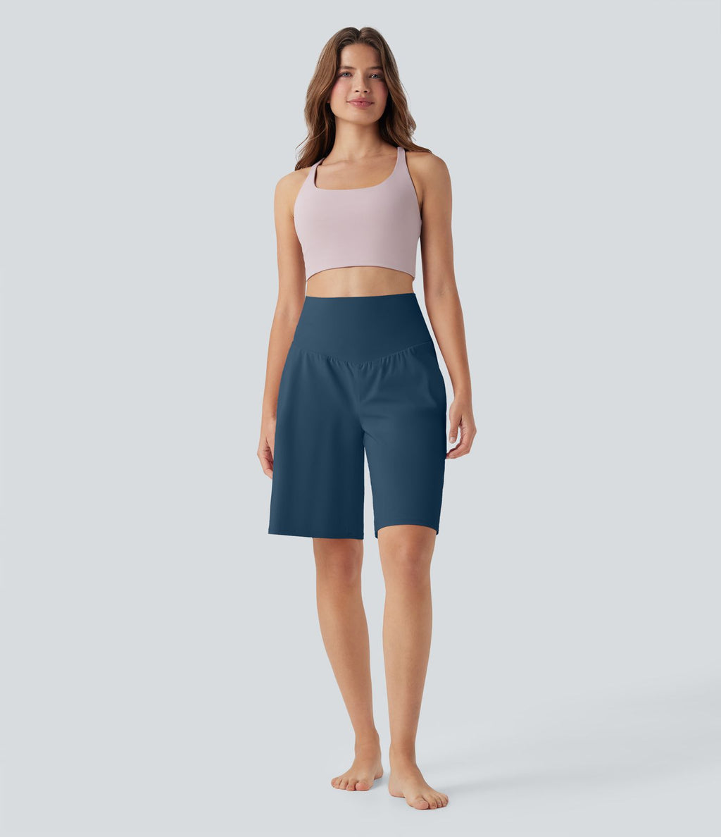 Bermuda SoftlyZero™ Airy de yoga taille haute avec poches multiples et effet frais InstantCool