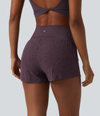 SoftlyZero™ Short de sport 2 en 1 taille haute en dentelle 7,5 cm avec poches