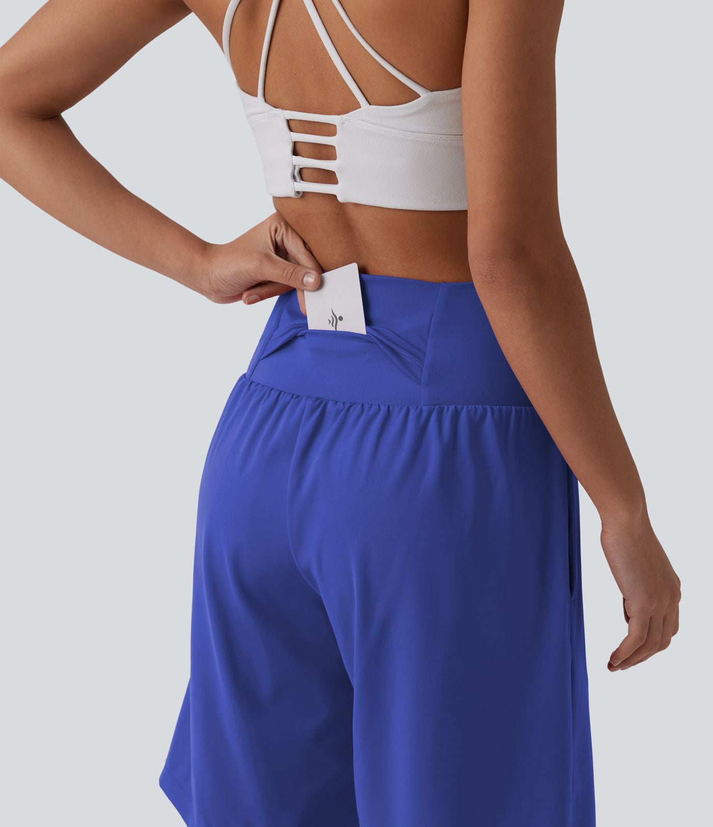Short de yoga 2-en-1 SoftlyZero™ Airy taille très haute effet frais InstantCool 22,8 cm avec poches