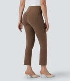 Pantalon de travail fuselé court taille haute Halara Flex™ avec poches