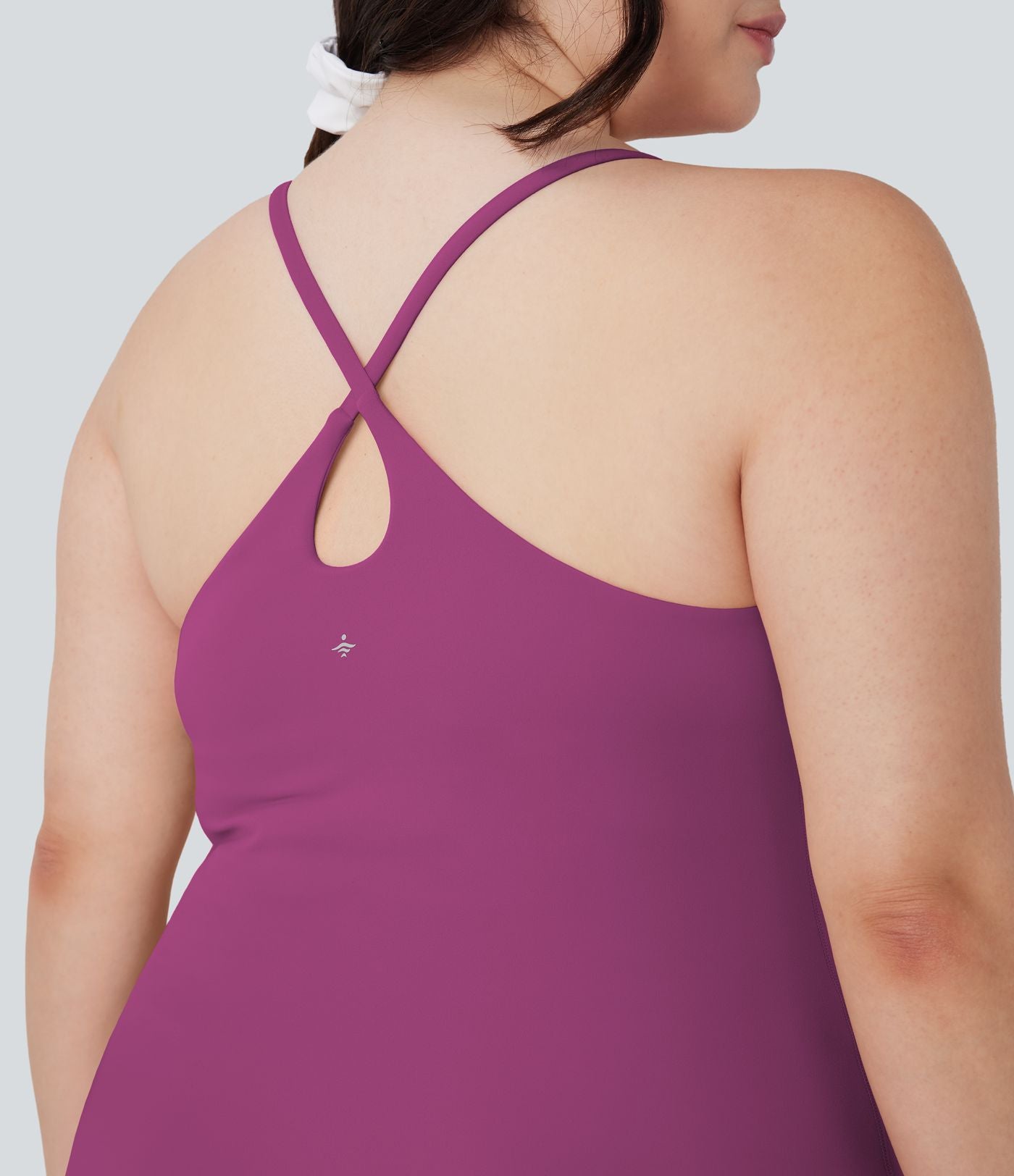Robe de sport grande taille dos nu Softlyzero™ Plush - longueur rallongée - Easy Peasy Edition