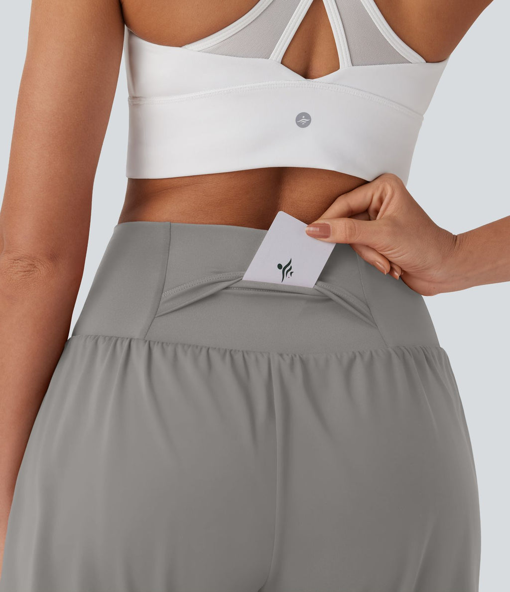 Short de yoga SoftlyZero™ Airy 2-en-1 taille très haute avec poches et effet frais InstantCool 17,5 cm