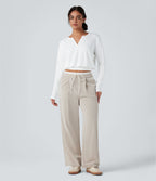 T-shirt col Henley manches longues