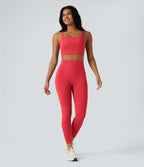 Débardeur yoga court Halara UltraSculpt™ double bretelles torsadé dos nu