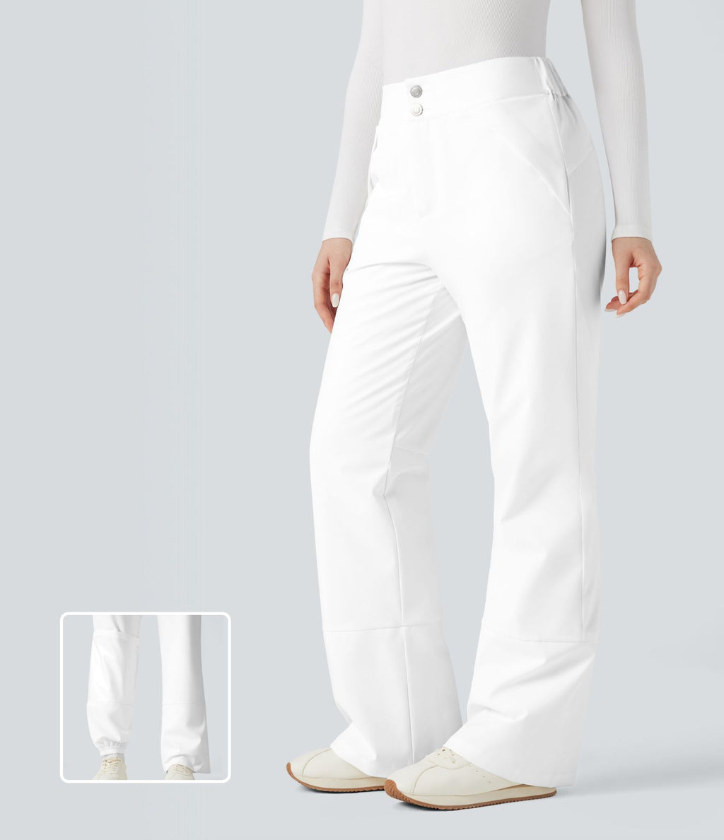 Pantalon randonnée chauffant bootcut taille haute avec poches