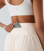 Short de yoga SoftlyZero™ Airy 2-en-1 taille très haute avec poches et effet frais InstantCool 17,5 cm