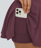 Breezeful™ Jupe Évasée Casual Taille Haute 2 en 1 Poche Latérale Séchage Rapide