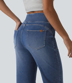 Halara Flex™ Jean bootcut casual taille haute ventre plat avec poches