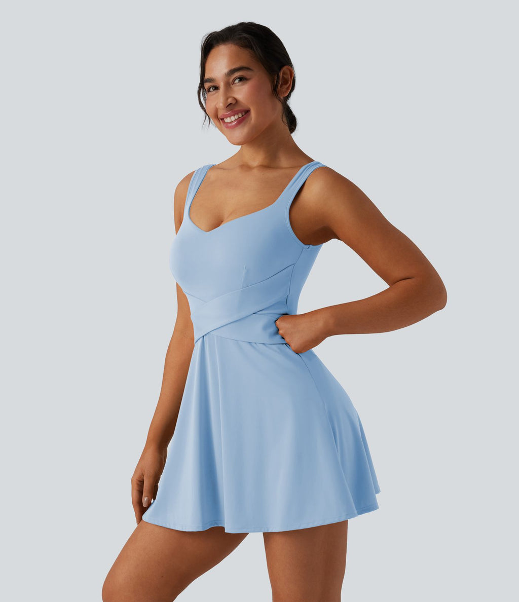 Robe de tennis 2-en-1 SoftlyZero™ Airy mini effet frais InstantCool avec poche, accès facile Easy Peasy, protection solaire UPF50+