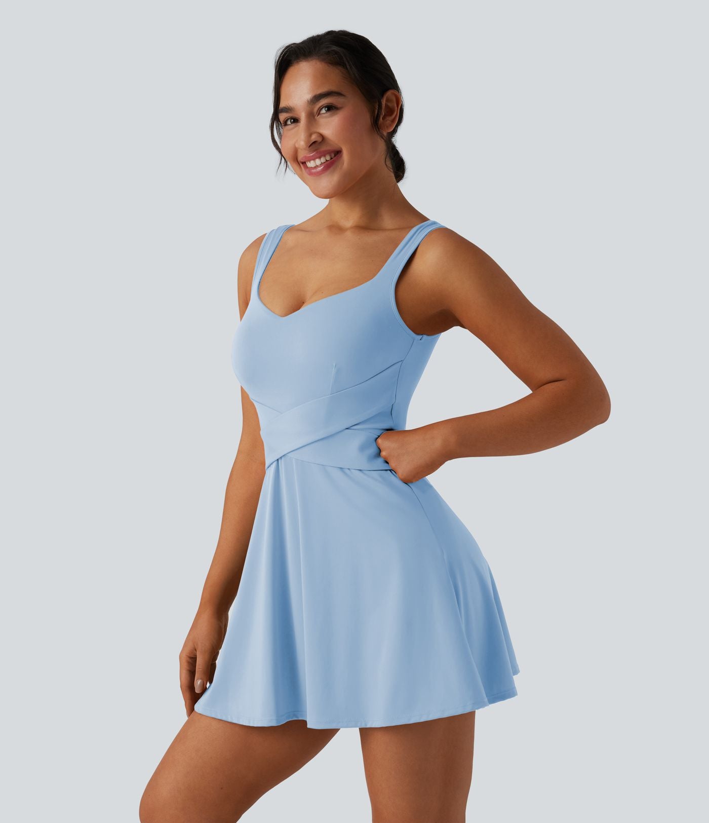 Robe de tennis 2-en-1 SoftlyZero™ Airy mini effet frais InstantCool avec poche, accès facile Easy Peasy, protection solaire UPF50+