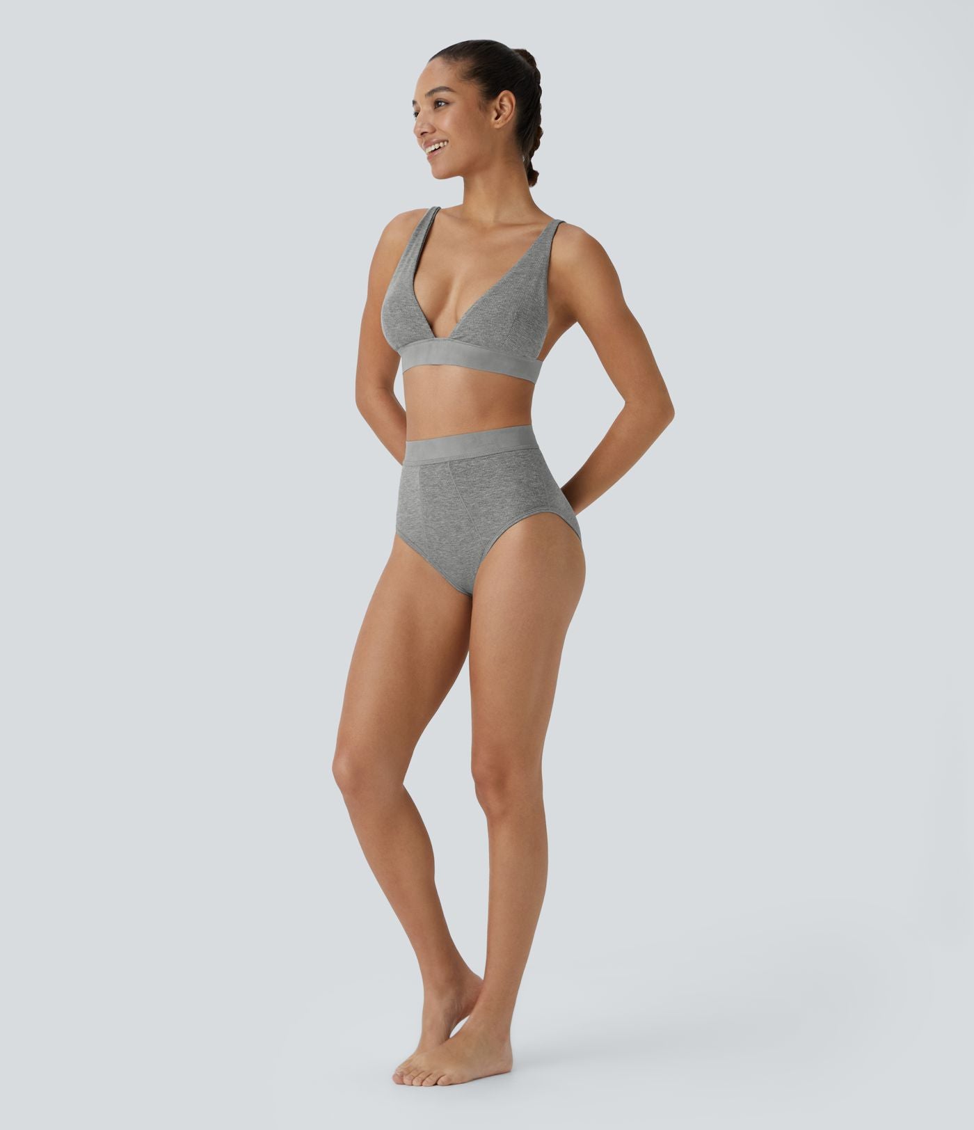 Culotte taille haute extensible et confortable pour la détente