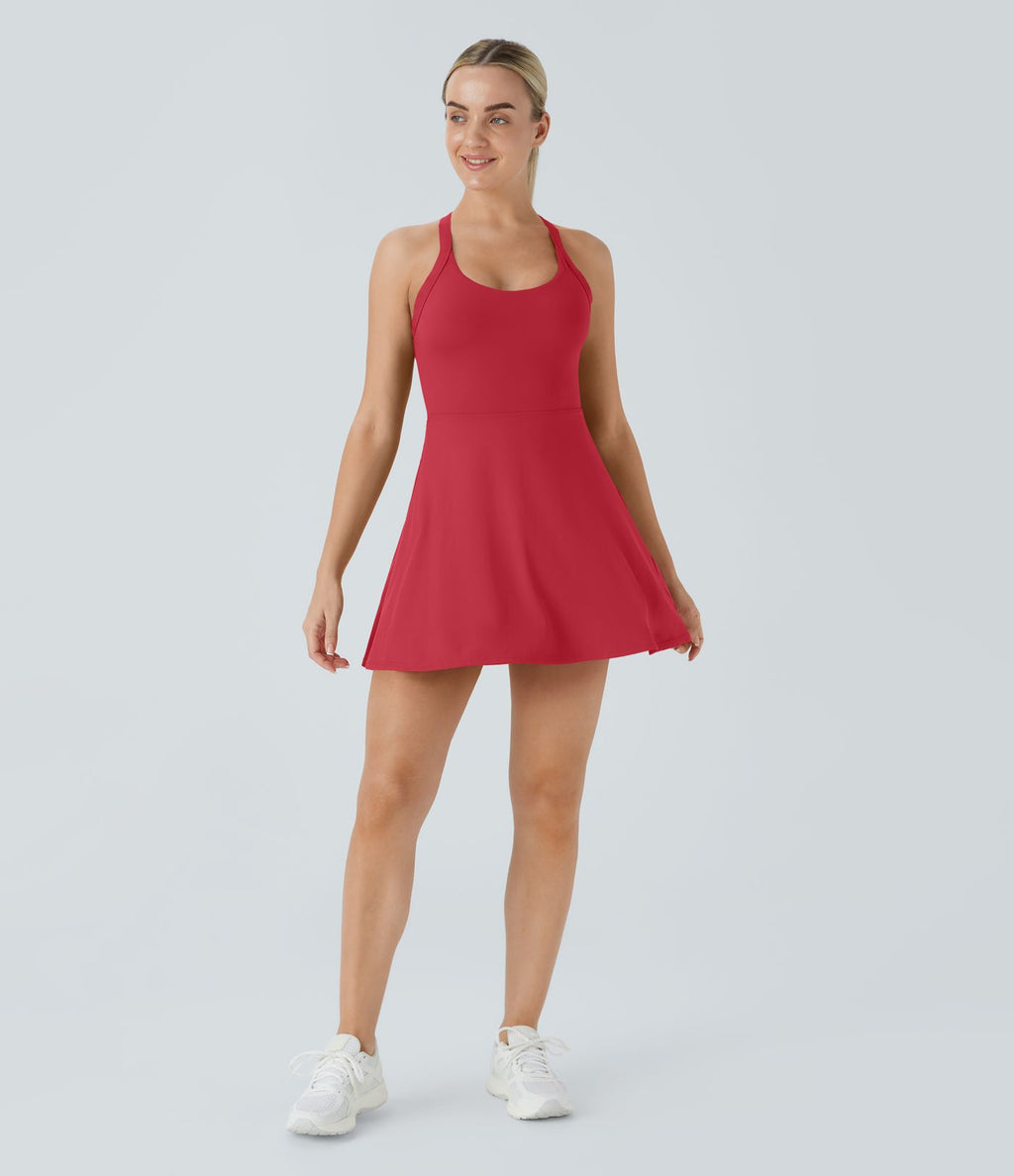Robe de sport dos nu torsadée A-C