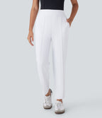 Pantalon de golf fuselé, taille mi-haute, séchage rapide, avec poches et poche tee, UPF40+