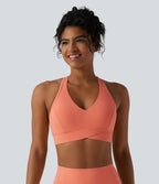 Brassière de sport entraînement Halara UltraSculpt™ soutien intermédiaire col V dos nageur bonnets A-C