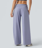 Pantalon danse large gainant taille basse froncé DayStretch avec poches