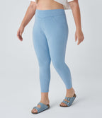 Halara Flex™ Jegging Casual Taille Haute Tricot Extensible Poche Latérale Arrière Grande Taille