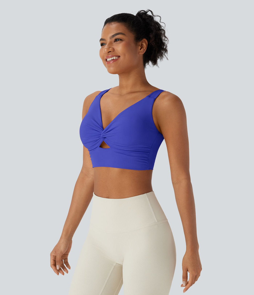 Brassière yoga SoftlyZero™ Airy maintien léger découpes effet frais InstantCool, bonnets E-G