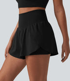 Short de yoga SoftlyZero™ Airy 2-en-1 taille haute gainant ourlet arrondi effet frais InstantCool 7,5 cm avec poches