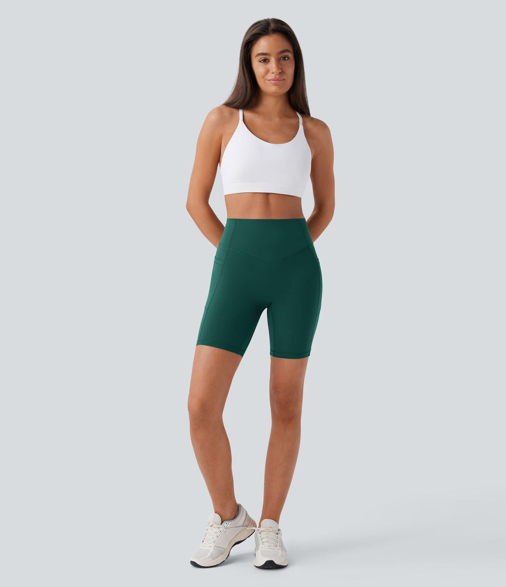 Legging de yoga gainant taille haute chiné à séchage rapide avec poches Halara UltraSculpt™