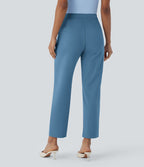 Pantalon de travail fuselé longueur cheville taille haute Halara Flex™ DayStretch avec poches