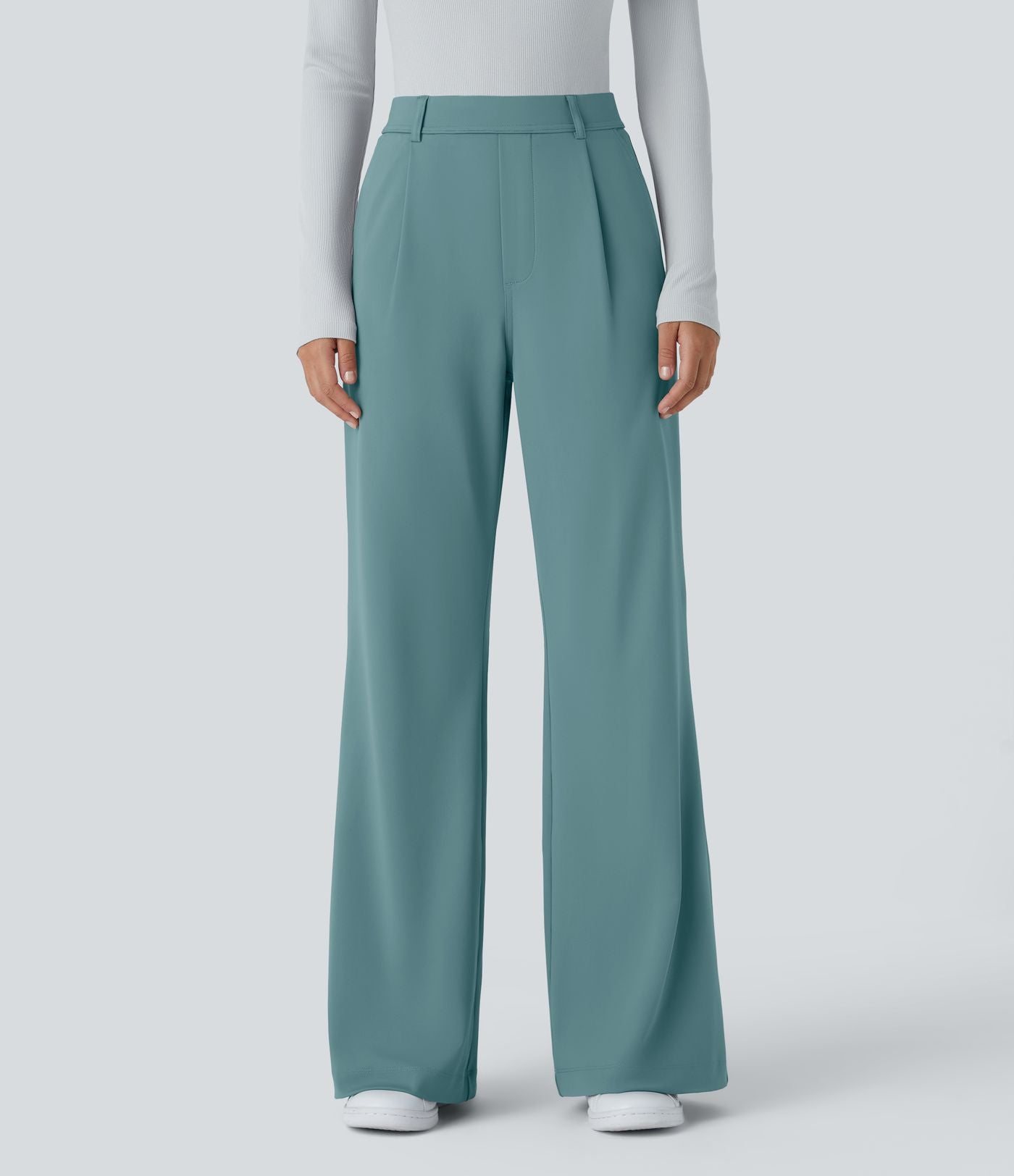 Pantalon tailleur évasé taille haute Halara Flex™ DayStretch avec poches