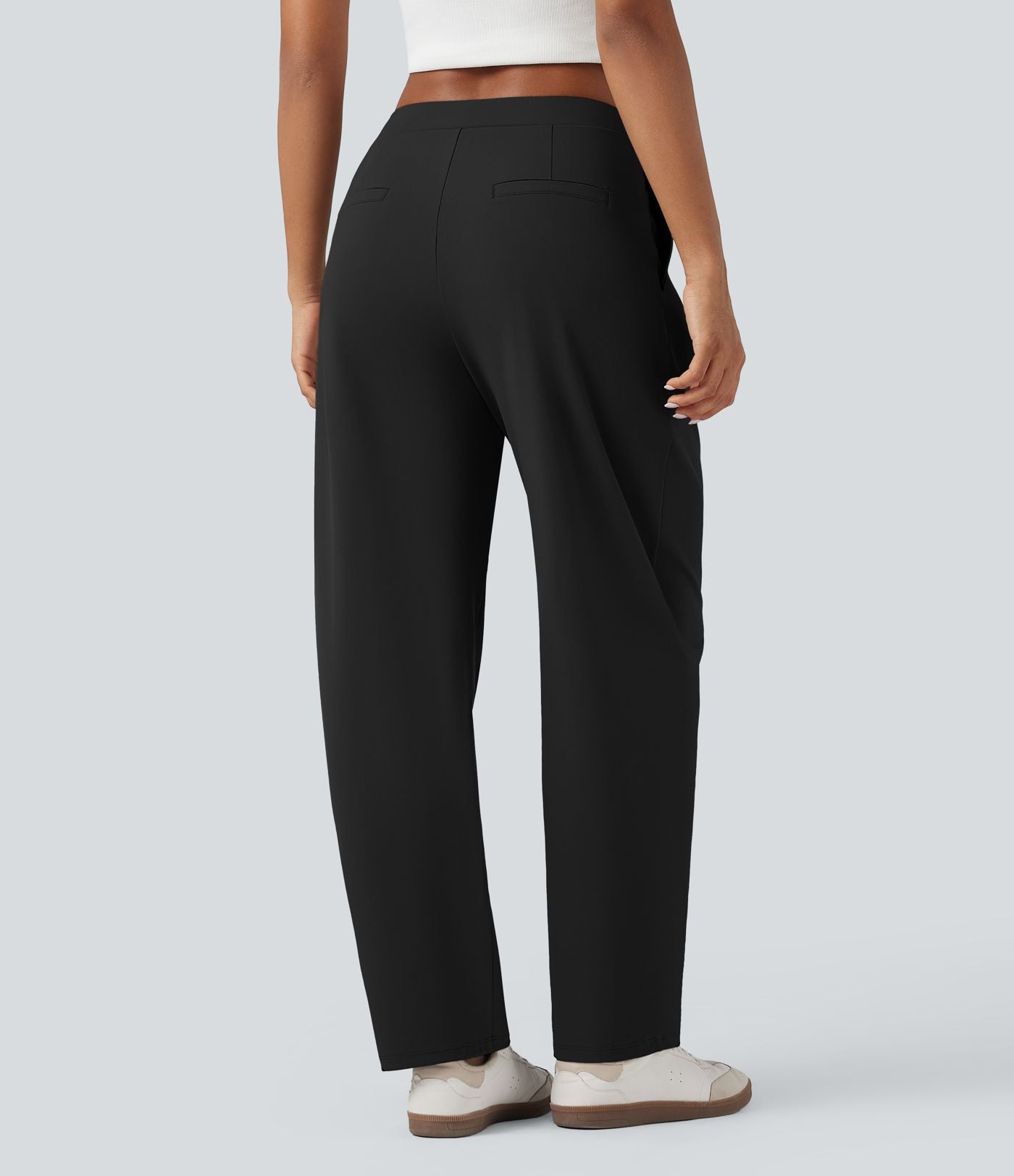 Pantalon tailleur fuselé asymétrique taille moyenne Halara Flex™ DayStretch avec poches