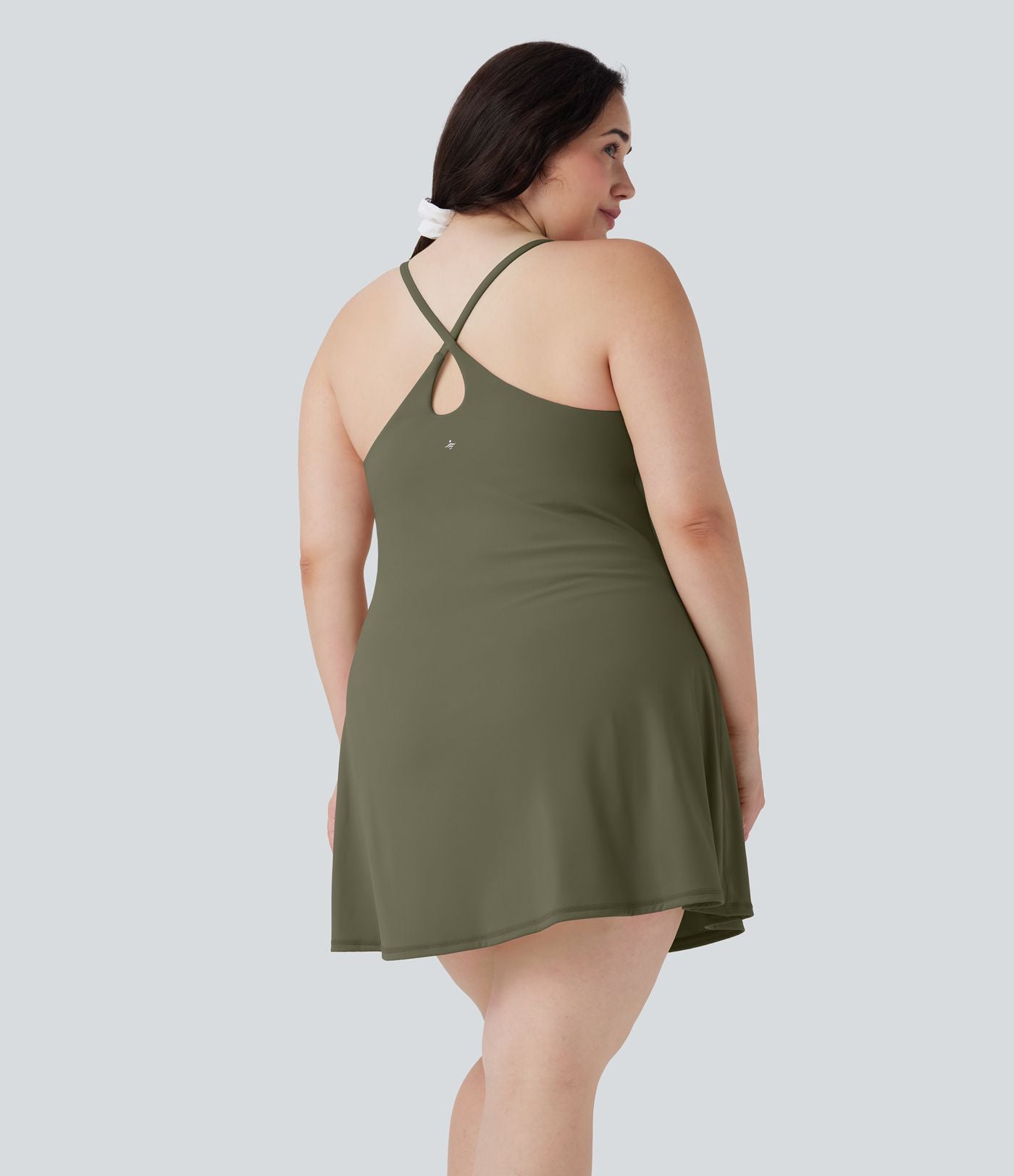 Robe de sport grande taille dos nu Softlyzero™ Plush - longueur rallongée - Easy Peasy Edition