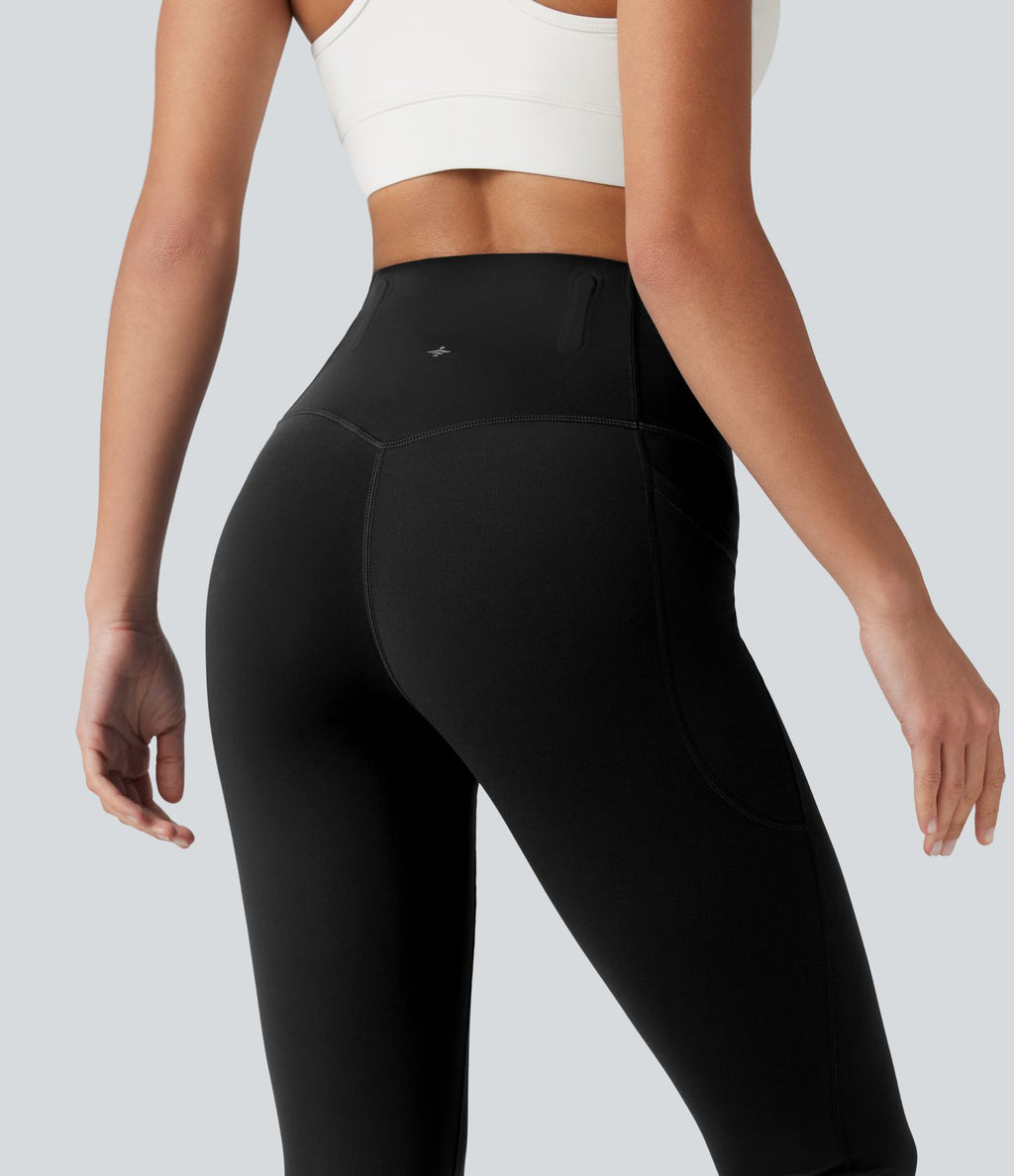Legging corsaire de sport gainant Halara UltraSculpt™ taille haute, anti-roulis et gainant, avec poches