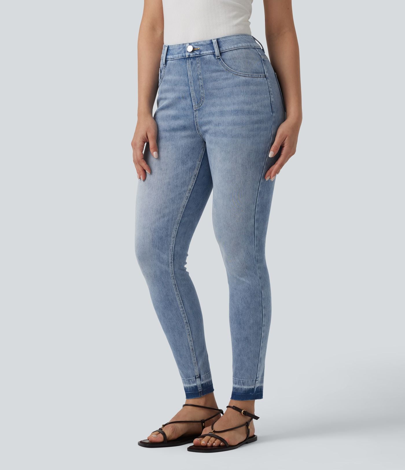 Halara Flex™ Jean slim décontracté taille haute avec poches