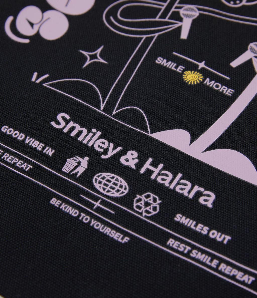 Halara X Smiley® Casual Canvas Tote Bag