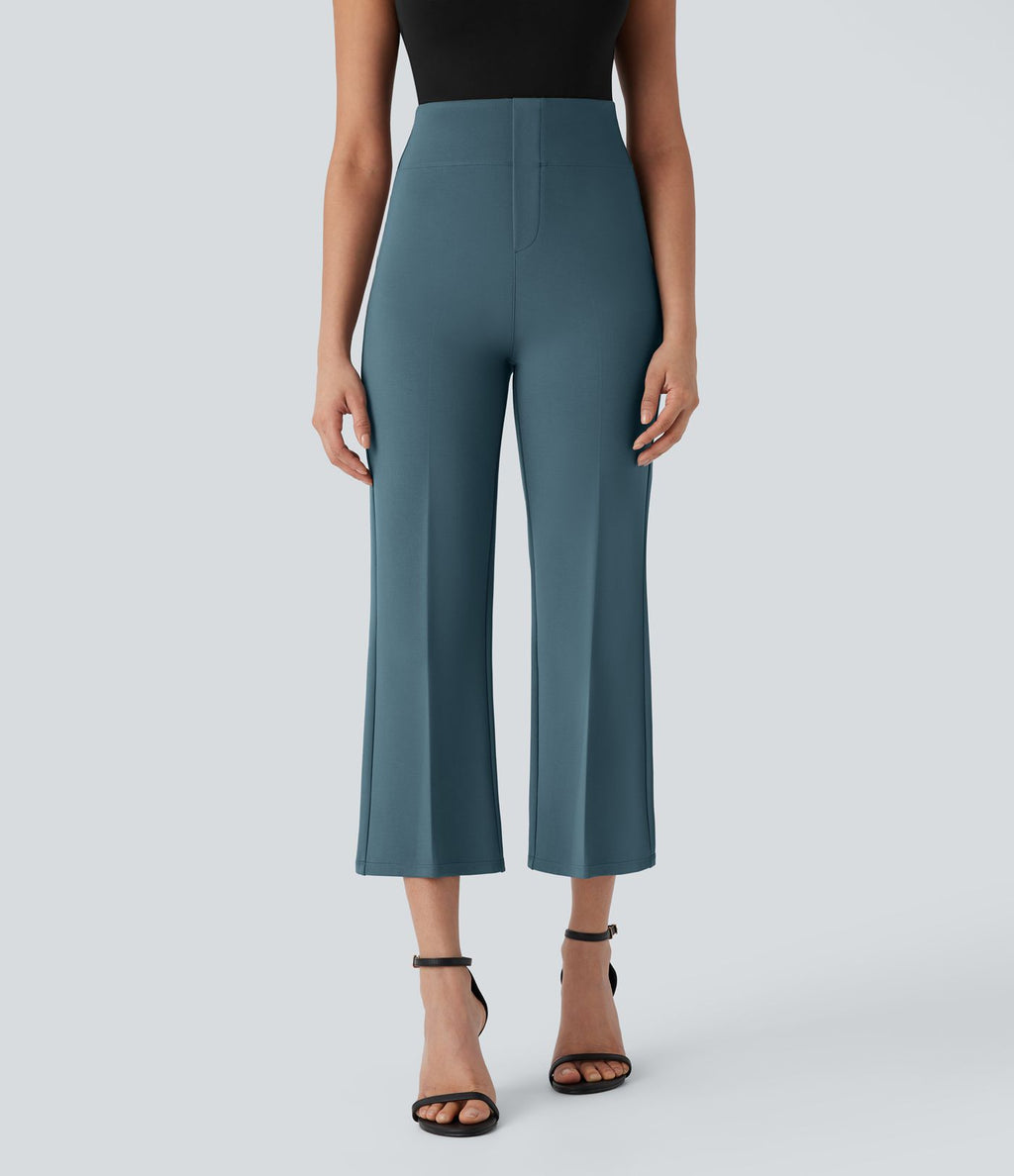 Pantalon de travail court gainant taille haute Halara Flex™ avec poches