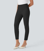Pantalon de costume skinny taille haute fuselé