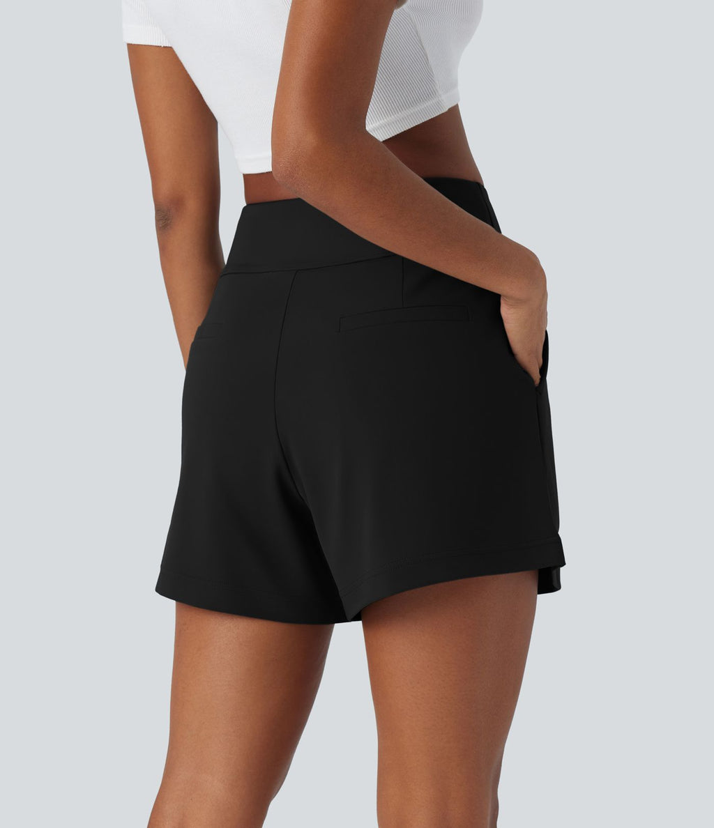Short de travail large taille haute DayStretch avec poches
