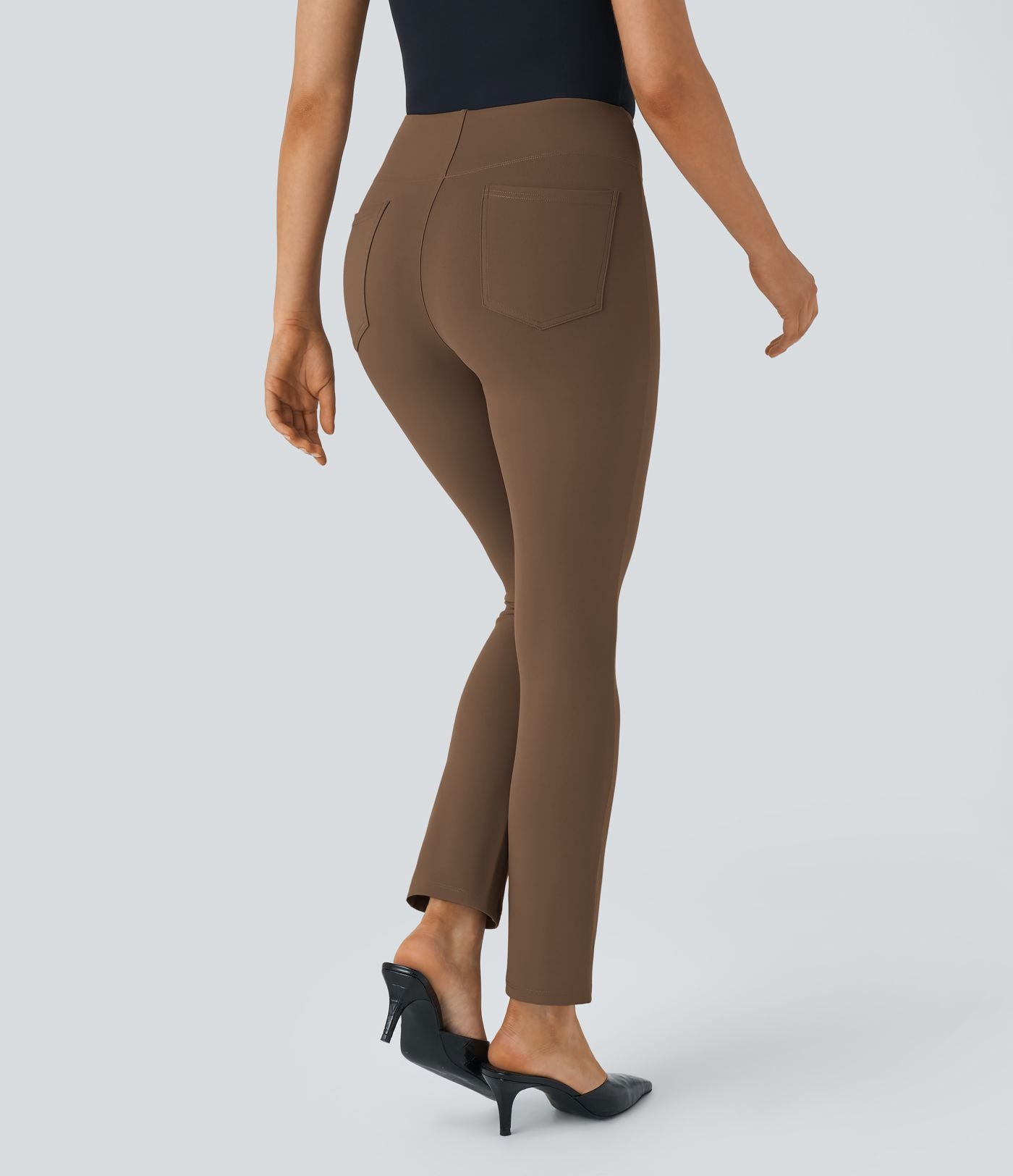 Pantalon tailleur fuselé taille haute Halara Flex™ avec poches