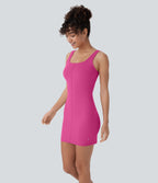 Robe débardeur danse mini ajustée décolleté carré DayStretch