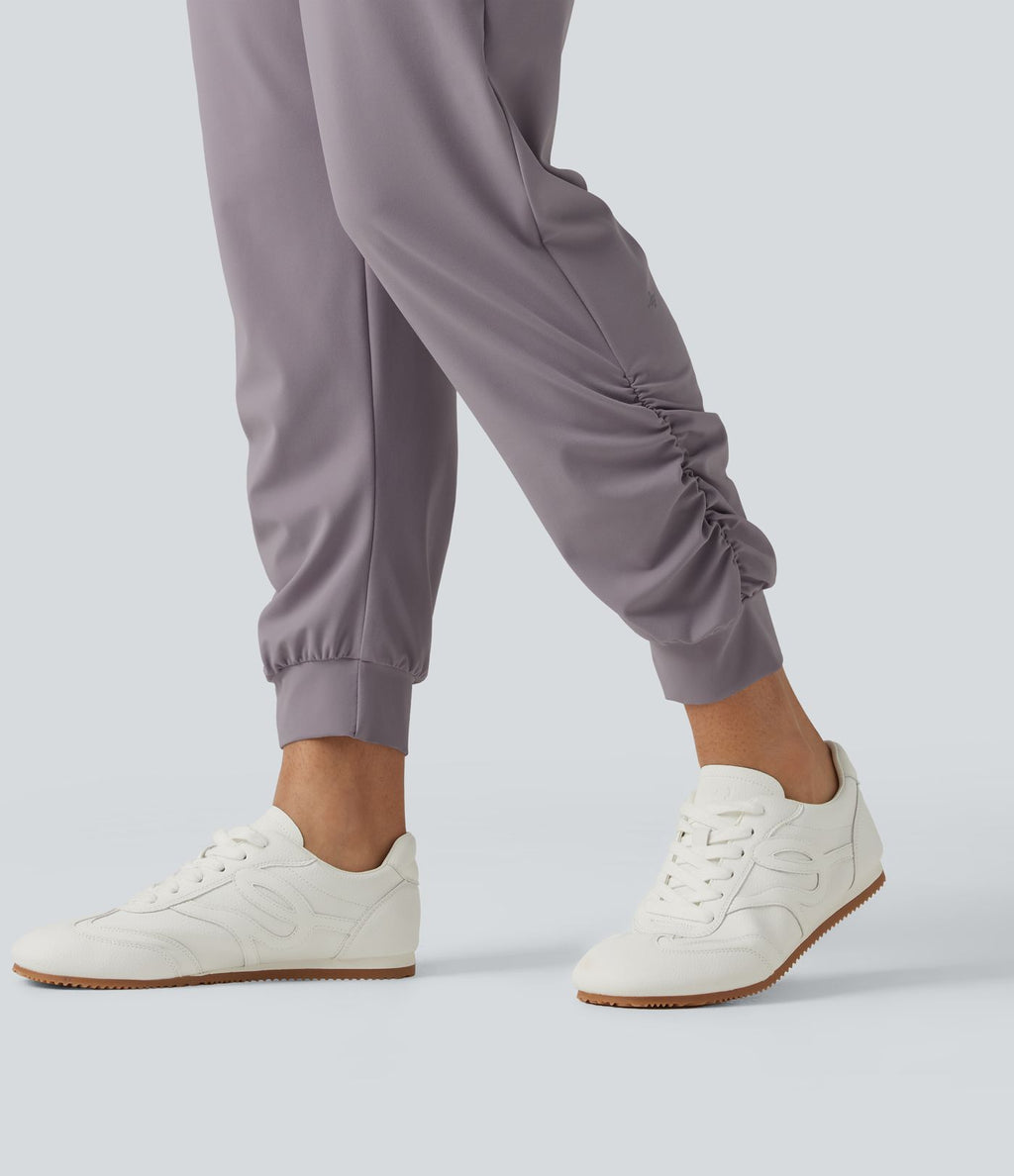 Pantalon de jogging de yoga Halara UltraSculpt™ taille haute, à cordon de serrage et fronces, avec poches