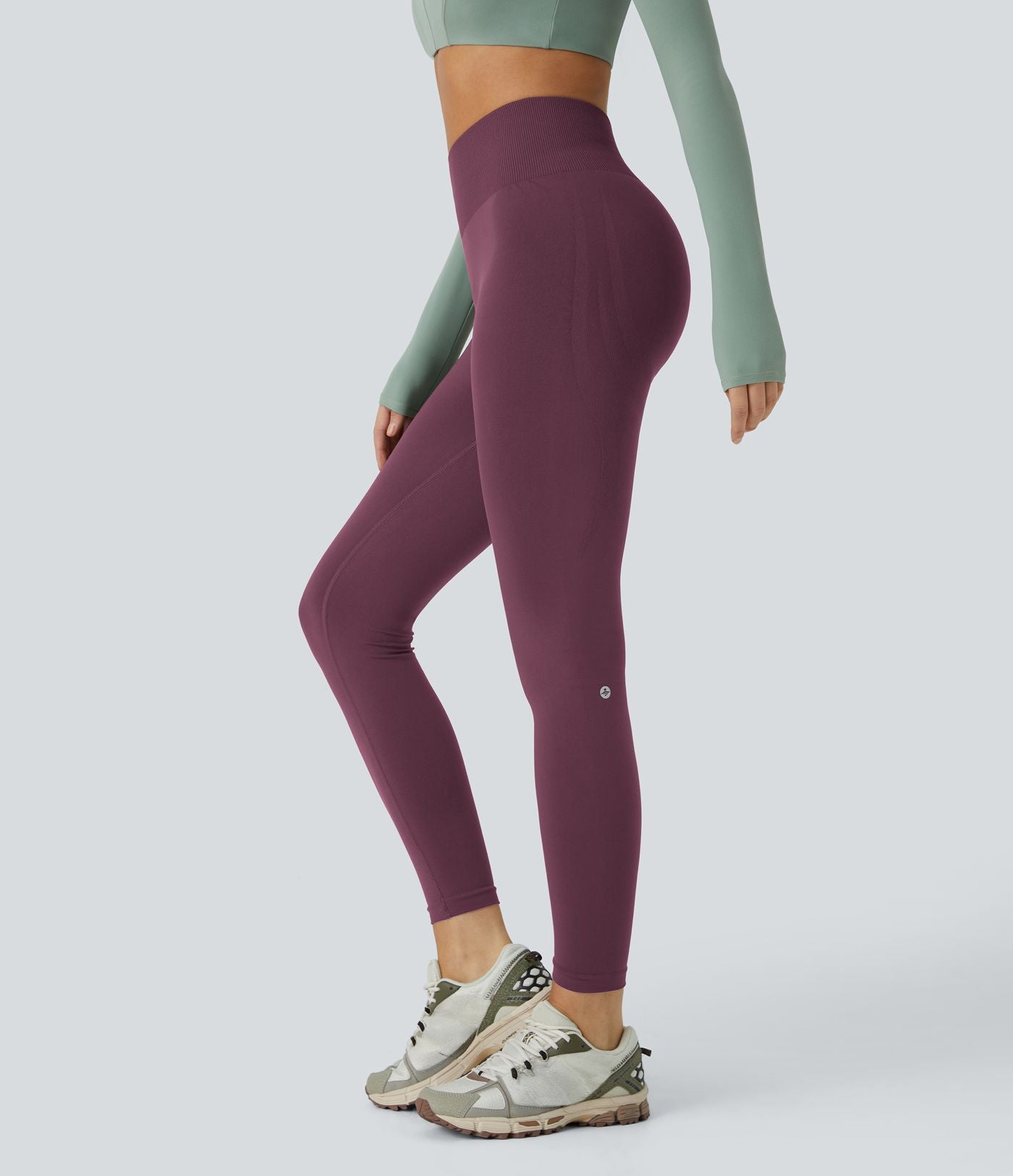 Legging yoga gainant effet push-up taille moyenne sans couture OneForm Seamless Flow
