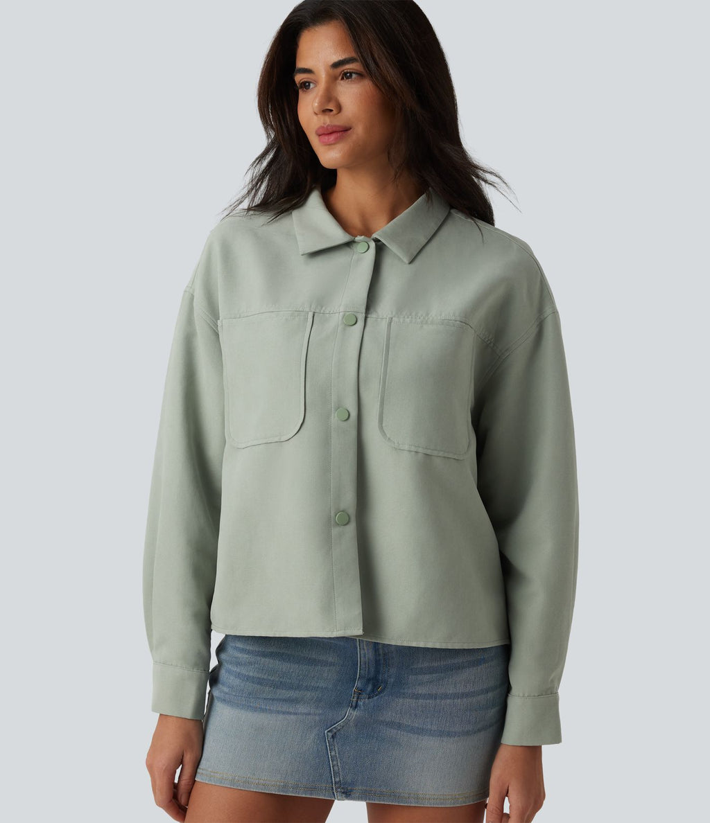 Veste décontractée manches longues avec poches