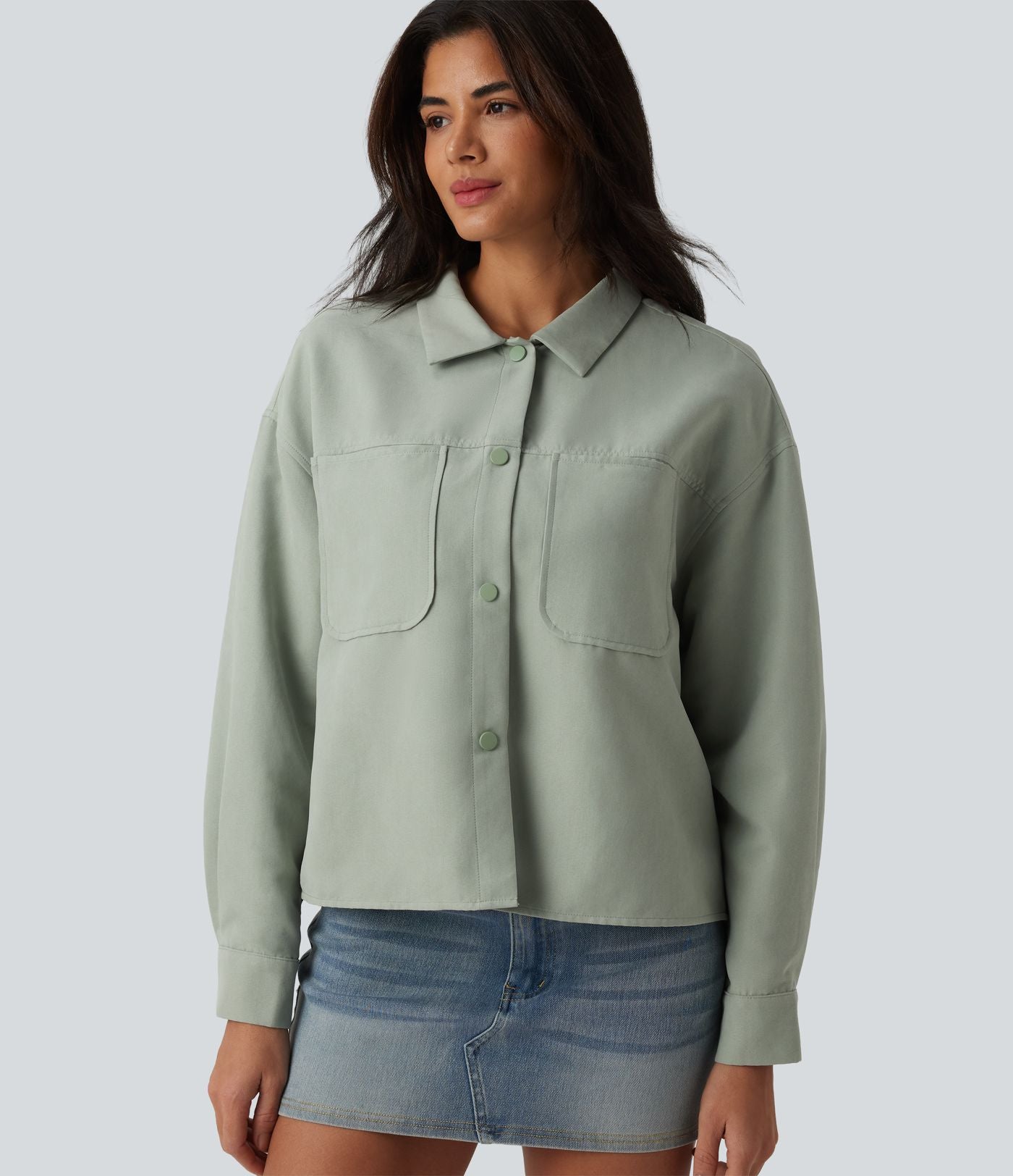 Veste décontractée manches longues avec poches