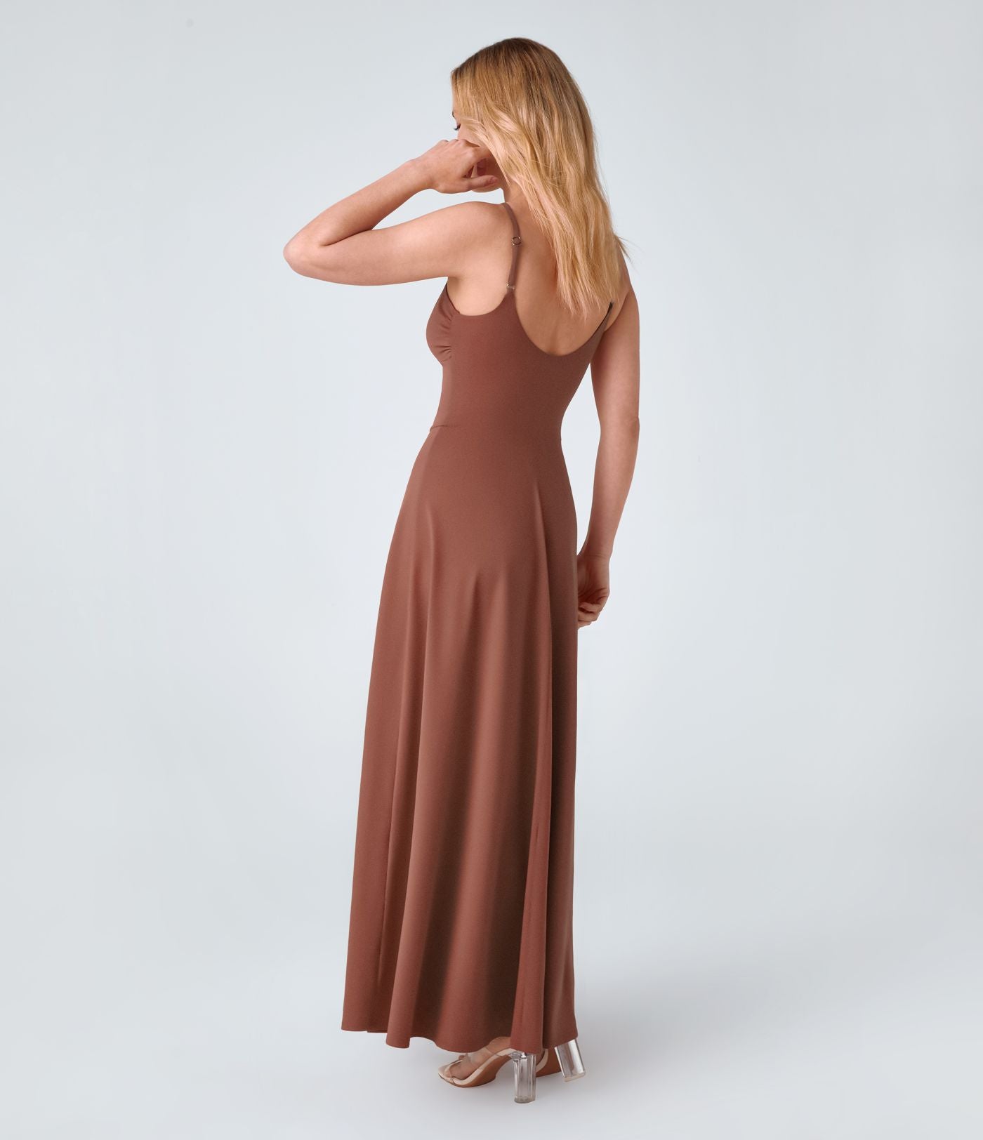 Robe de Vacances Fluide Bretelles Réglables Dos en U Torsadé Évas