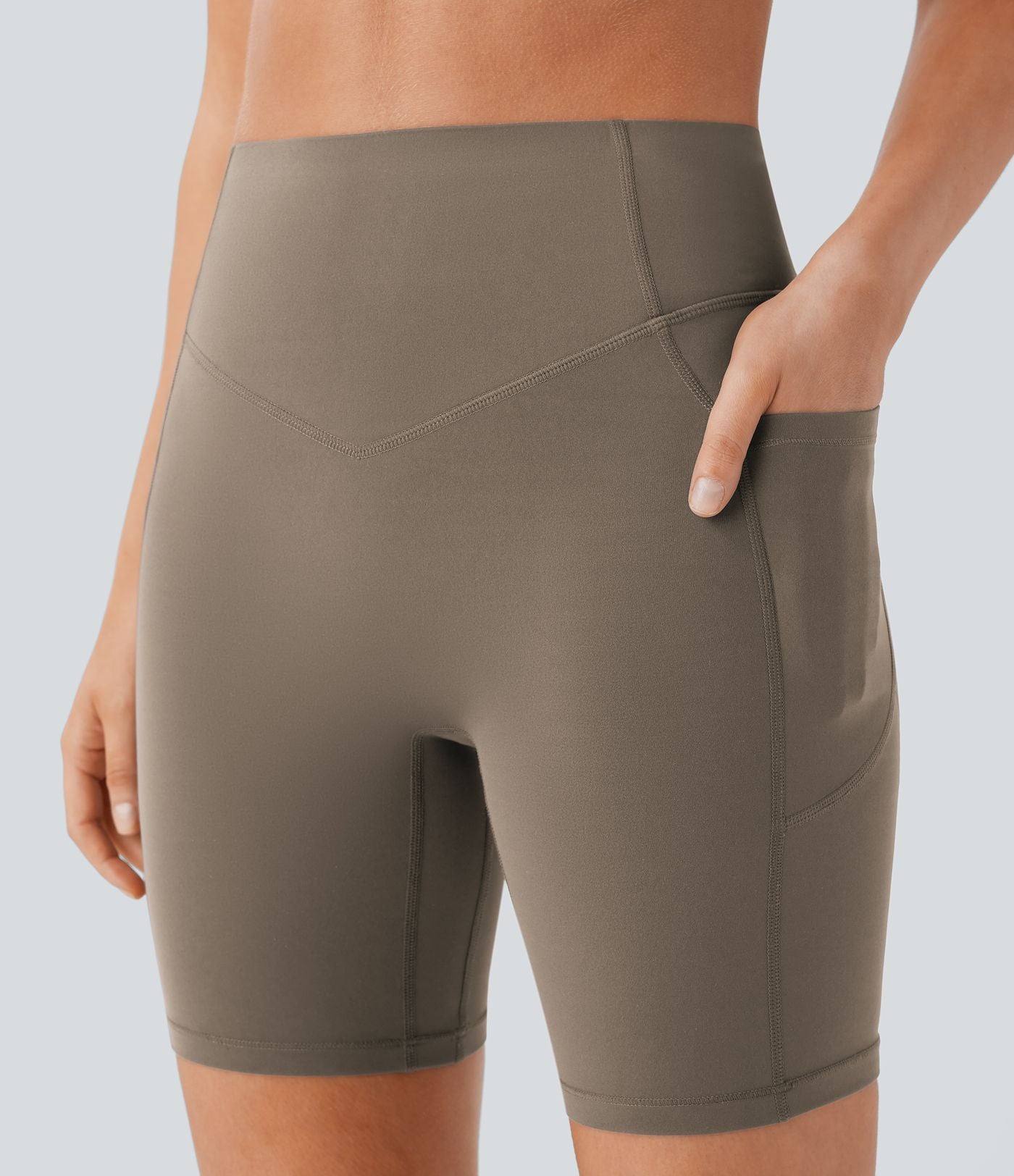 Legging de yoga gainant taille haute chiné à séchage rapide avec poches Halara UltraSculpt™