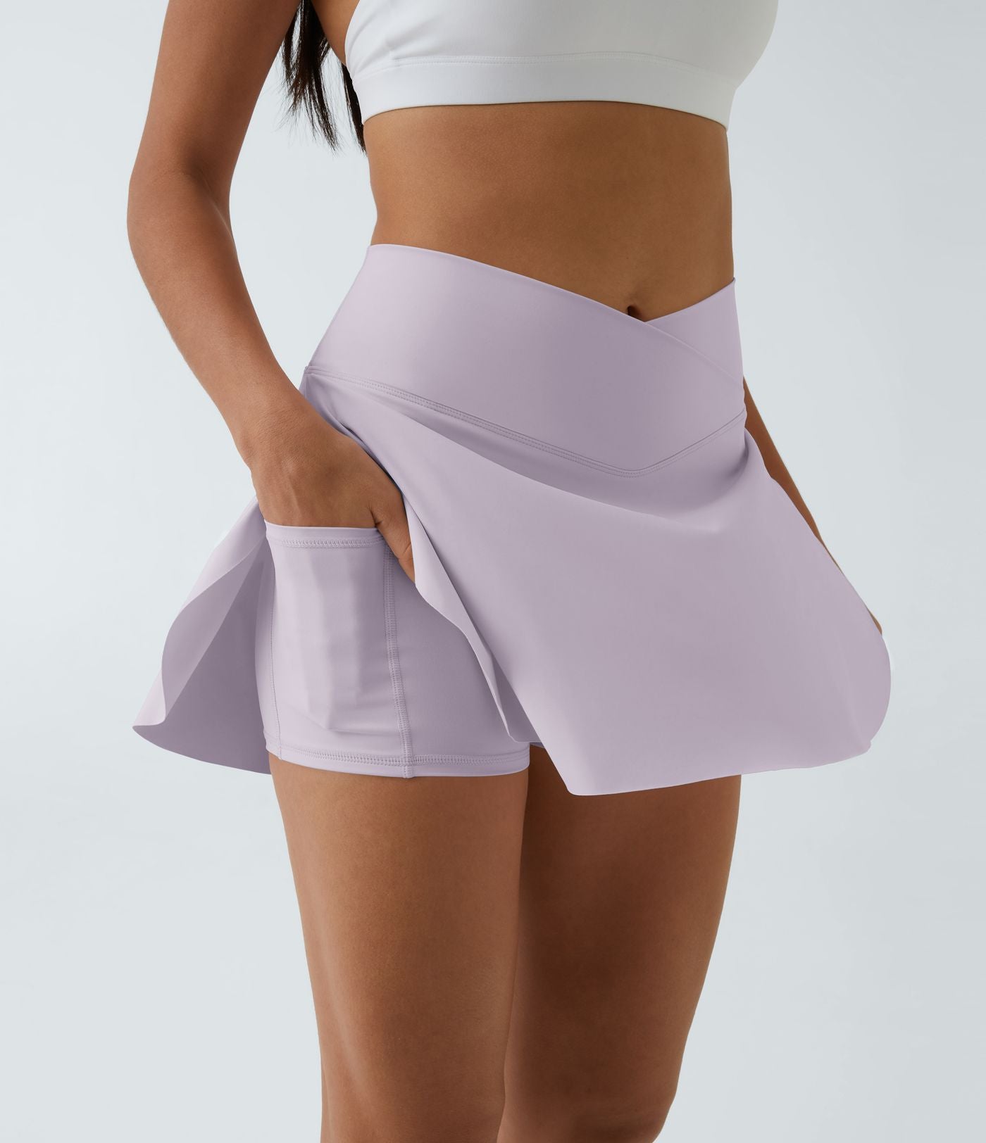 Jupe de tennis SoftlyZero™ Airy 2-en-1 avec poches latérales croisées effet frais InstantCool, Lucid, longueur allongée