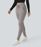 Jogging taille haute Softlyzero™ Plush avec cordon de serrage et poches latérales
