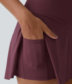 Jupe de tennis mini 2-en-1 quotidienne SoftlyZero™ Airy avec croisement, poche latérale et effet frais InstantCool, Lucid, protection solaire UPF50+