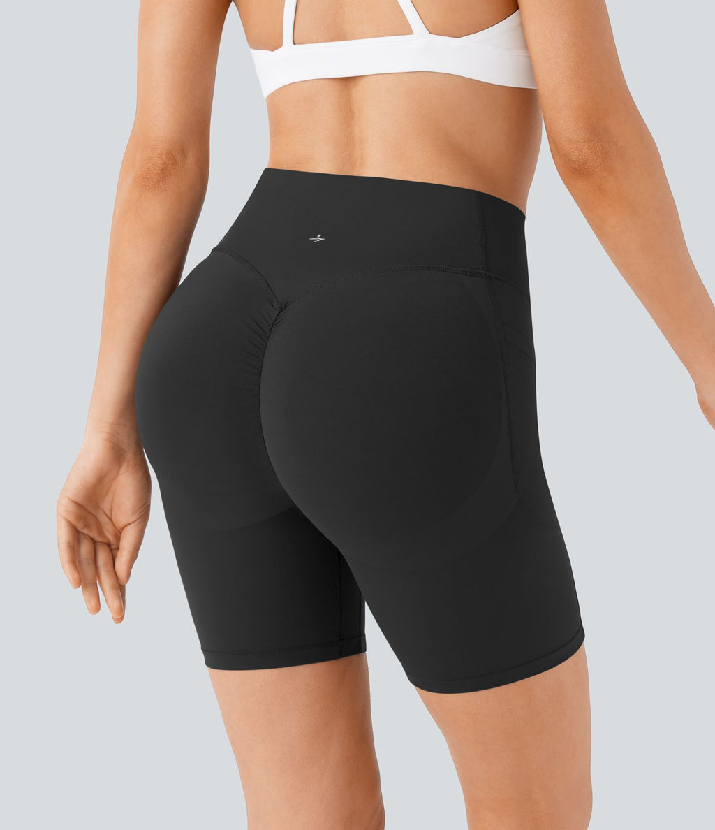Legging de yoga gainant taille haute chiné à séchage rapide avec poches Halara UltraSculpt™